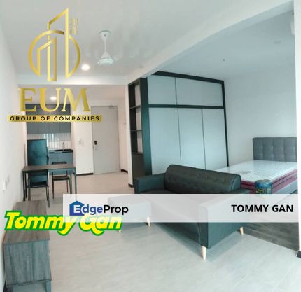 Utropolis Utama @ Sensasi Condo For Rent Studio 500Sqft Fully Furnished High Floor Seaview Free 2-Carpark !, Penang, Batu Kawan