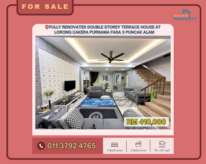 Fully Renovated Fasa 3 Double Storey Lorong Cakera Purnama Bandar ...