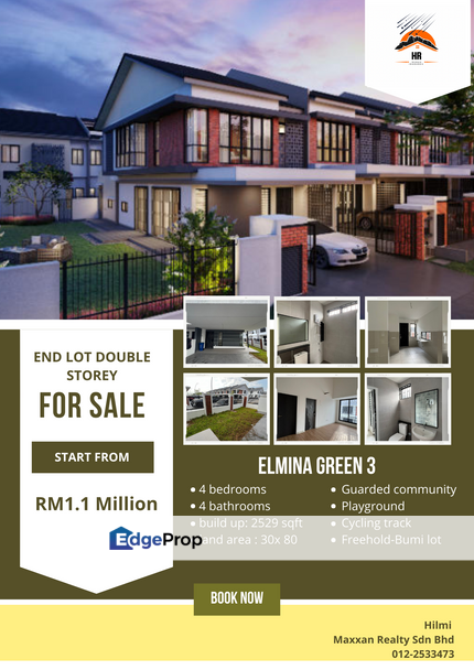 2 Storey Terrace @ Elmina Green Three , Selangor, Selangor, Sungai Buloh