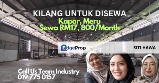 44720 SQFT DETACHED FACTORY WAREHOUSE @ KAPAR KLANG , Selangor, Klang