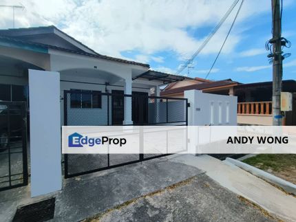 FULL LOAN Rumah CANTIK menjual Fully Renovated Dan Awning Extend Unblock View Di Kota Tinggi Taman Sri Saujana Satu Tingkat Endlot, Johor, Kota Tinggi