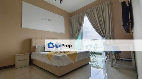 Apartment Paragon Suites JB Town CIQ Studio 1bathroom Fully Furnished Below Market For Rent, Johor, Johor Bahru