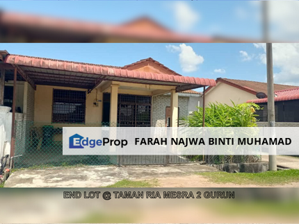END LOT❗️Single Storey Terrace Taman Ria Mesra 2 Gurun, Kedah, Kuala Muda