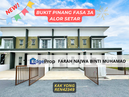 PERUMAHAN BARU❗️Rumah Teres 2 Tingkat Bukit Pinang Fasa 3A, Alor Setar, Kedah, Kota Setar