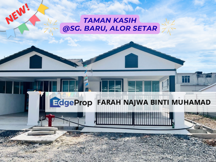 PERUMAHAN BARU❗️ Single Storey Terrace @ Taman Kasih Sg. Baru Alor Setar, Kedah, Kota Setar