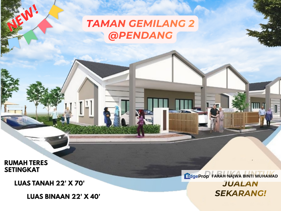 PERUMAHAN BARU❗️ Single Storey Terrace @ Taman Gemilang 2 Pendang, Kedah, Pendang