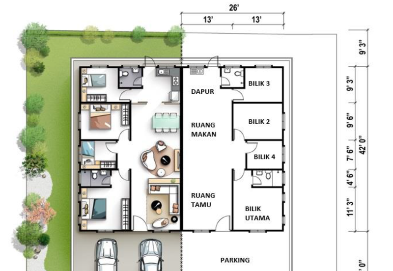 TAMAN NABIRA (JALAN HUTAN KAMPUNG)