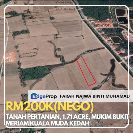 Untuk dijual : Tanah Bendang di Mukim Bukit Meriam Kuala Muda, Kedah , Kedah, Kuala Muda