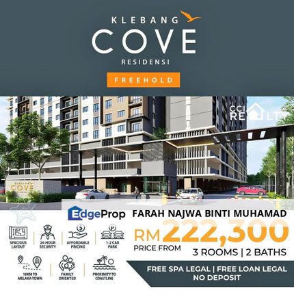 NEW PROJECT❗️ Klebang Cove Residensi, Klebang Melaka (FREEHOLD), Melaka, Tanjong Kling