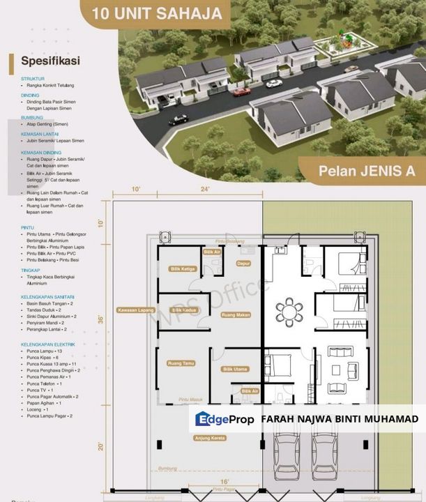 PERUMAHAN BARU❗️ Semi D 1 Tingkat Taman Jati, Jalan Datuk Kumbar Alor Setar , Kedah, Kota Setar