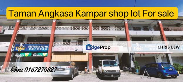 🍂Taman Angkasa Kampar ipoh shop lot For sale 🍂, Perak, Kampar