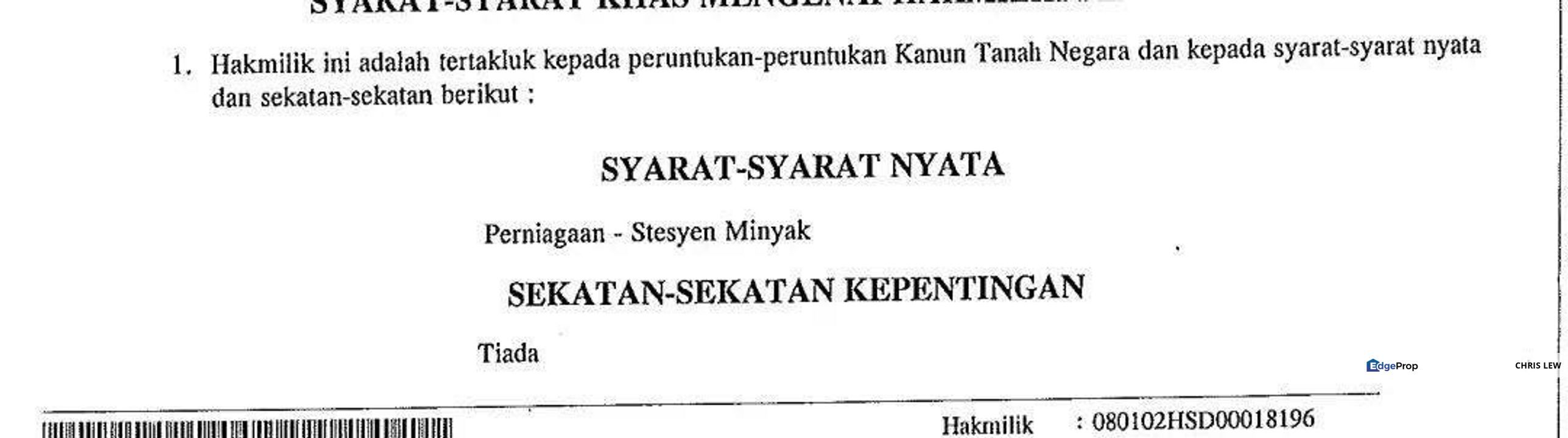 Bidor Commercial Petrol Land For Sale , Perak, Batang Padang