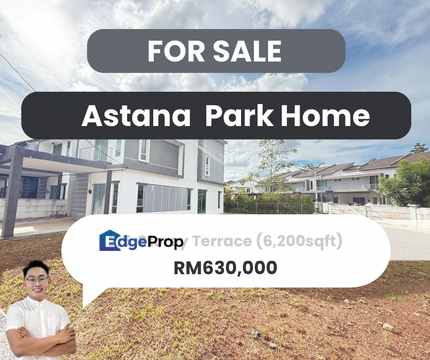 【𝗛𝗼𝘂𝘀𝗲 𝗙𝗼𝗿 𝗦𝗮𝗹𝗲】📍𝗔𝘀𝘁𝗮𝗻𝗮 𝗣𝗮𝗿𝗸 𝗛𝗼𝗺𝗲, 𝗦𝘂𝗻𝗴𝗮𝗶 𝗣𝗲𝘁𝗮𝗻𝗶, Kedah, Kuala Muda