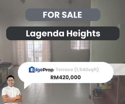 【𝗛𝗼𝘂𝘀𝗲 𝗙𝗼𝗿 𝗦𝗮𝗹𝗲】📍𝗟𝗮𝗴𝗲𝗻𝗱𝗮 𝗛𝗲𝗶𝗴𝗵𝘁, 𝗦𝘂𝗻𝗴𝗮𝗶 𝗣𝗲𝘁𝗮𝗻𝗶, Kedah, Sungai Petani