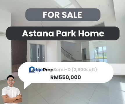 【𝗛𝗼𝘂𝘀𝗲 𝗙𝗼𝗿 𝗦𝗮𝗹𝗲】📍 𝗔𝘀𝘁𝗮𝗻𝗮 𝗣𝗮𝗿𝗸 𝗛𝗼𝗺𝗲, 𝗦𝘂𝗻𝗴𝗮𝗶 𝗣𝗲𝘁𝗮𝗻𝗶, Kedah, Kuala Muda