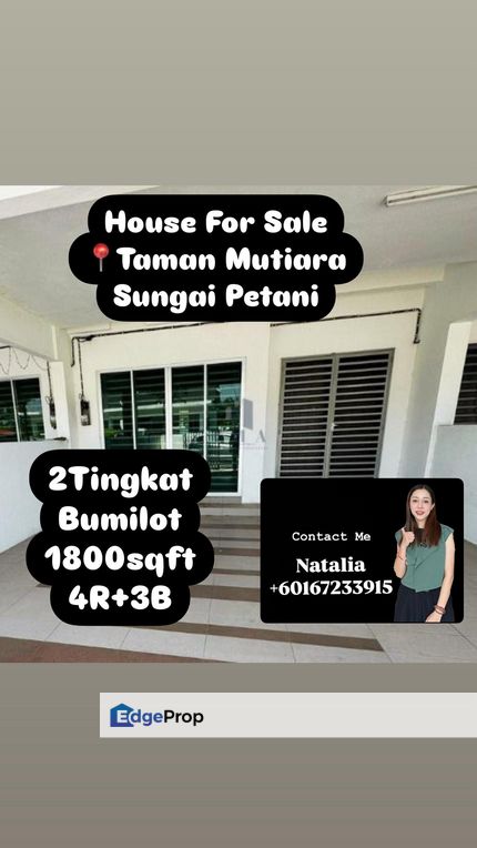 Double Storey Terrace Bandar Mutiara House for Sale, Kedah, Sungai Petani