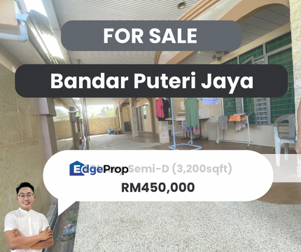 【𝗛𝗼𝘂𝘀𝗲 𝗙𝗼𝗿 𝗦𝗮𝗹𝗲】📍𝗕𝗮𝗻𝗱𝗮𝗿 𝗣𝘂𝘁𝗲𝗿𝗶 𝗝𝗮𝘆𝗮, 𝗦𝘂𝗻𝗴𝗮𝗶 𝗣𝗲𝘁𝗮𝗻𝗶 𝗞𝗲𝗱𝗮𝗵, Kedah, Sungai Petani