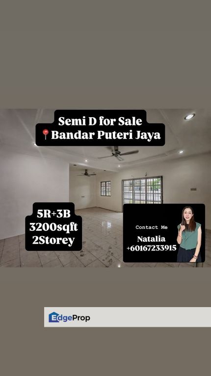 Rumah Semi-D 2 Tingkat Untuk Dijual – Bandar Puteri Jaya, SP, Kedah, Sungai Petani
