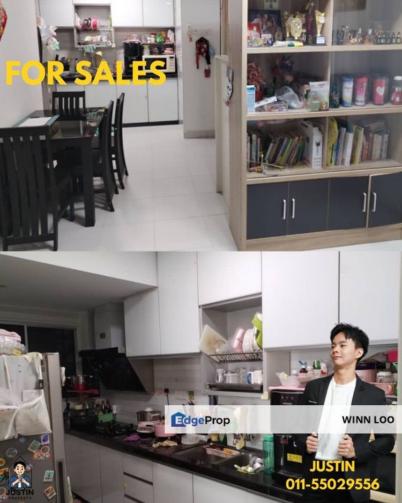🏠Condo FOR SALE 📍Centrio Avenue,Gelugor ✅700sqft ✅3bedroom /2bathroom  ✅1 carpark at level 4 ✅Renovated & Furnished  💰Selling Price :RM368k , Penang, Gelugor