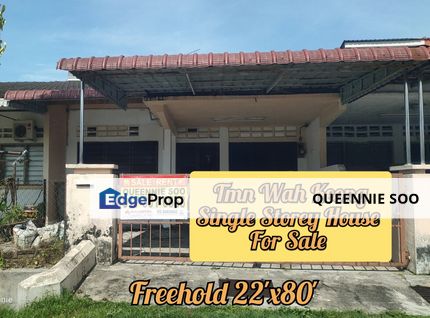 Taman Wah Keong Single Storey House For Sale, Perak, Ipoh