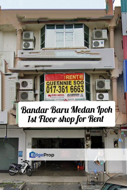 Medan Ipoh Facing Main Road First Floor shop For Rent , Perak, Ipoh