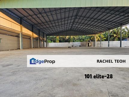 Ready Move In!! [RM1.09 psf] 22000sqft Warehouse with land@Jenjarom , Selangor, Jenjarom