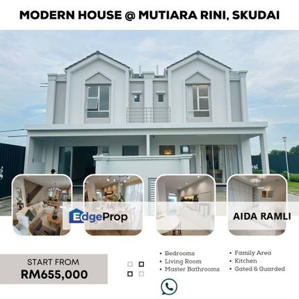 Taman Mutiara Rini Skudai Double Storey Terrace House For Sale, Johor, Skudai