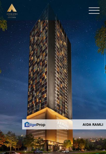 Armani Residence Kampung Baru Service Apartment For Sale, Kuala Lumpur, Cheras
