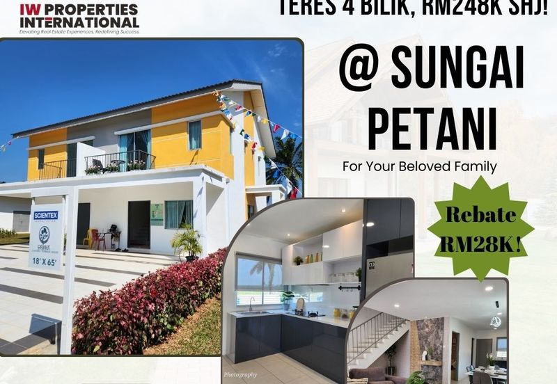 Rumah Dua Tingkat Scientex Sungai Petani Kedah. Corner Lot Availble