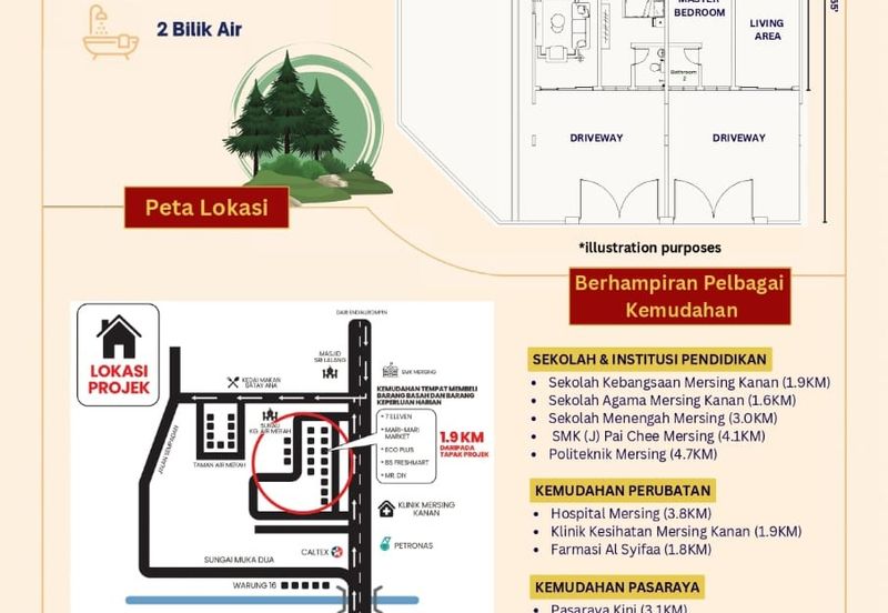 Single Storey  Lagenda Suria Mersing Johor