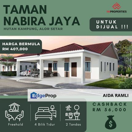 Taman Nabira Jaya Semi-D For Sale, Kedah, Kota Setar