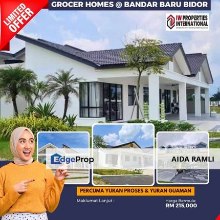 Single Storey Terrace House Grocer Homes For Sale, Perak, Bidor