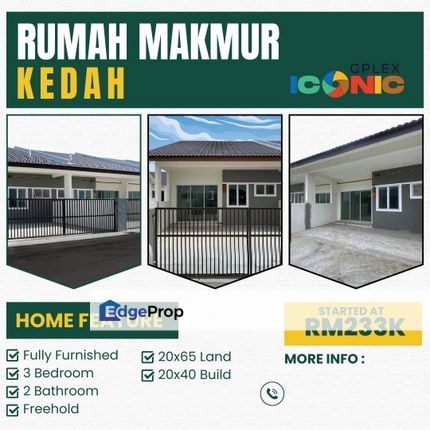 1 Storey Terrace house in Darulaman Lagenda,Kedah For Sale, Kedah, Sungai Petani