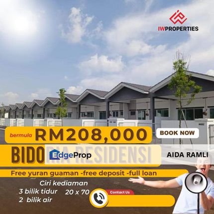 Single Storey Terrace House Bidoria Residensi For Sale, Perak, Bidor