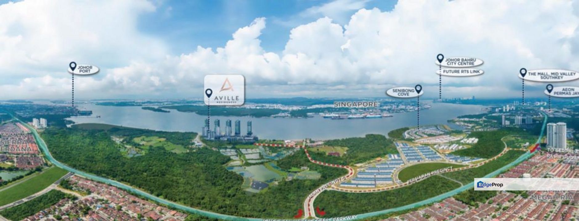 Aville Residences Senibong Permas Jaya Teluk Jawa For Sale , Johor, Permas Jaya/Senibong