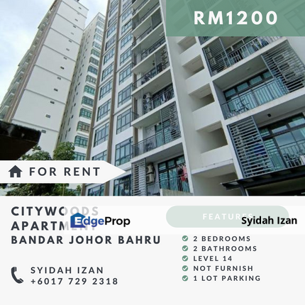 CITYWOODS APARTMENT, Johor, Johor Bahru