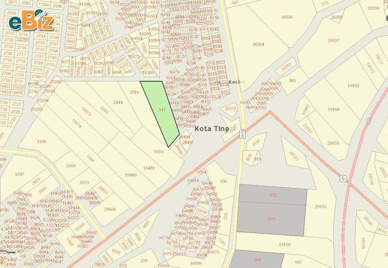 BANDAR KOTA TINGGI : Tanah 2 Ekar Zoning Residensi Untuk Dijual