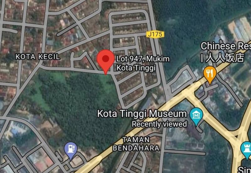 BANDAR KOTA TINGGI : Tanah 2 Ekar Zoning Residensi Untuk Dijual