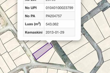 TANAH LOT GENERASI 2 FELDA SG SAYONG FOR SALE