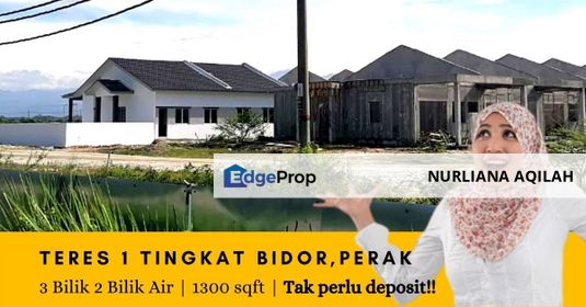 Teres 1 tingkat Bidor for Sale, Perak, Bidor