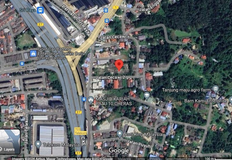 1.6 Ekar Tanah Komersial Freehold di Batu 9¼ Cheras — Hanya 400m ke MRT Sri Raya