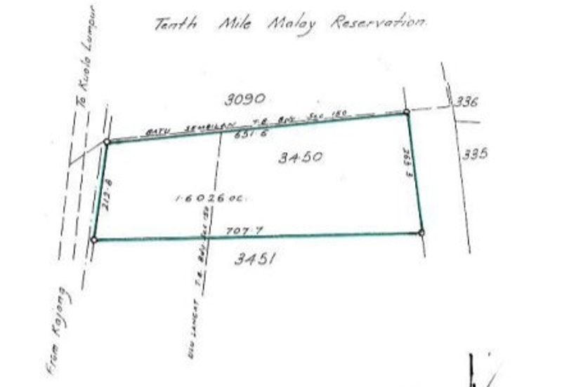 1.6 Ekar Tanah Komersial Freehold di Batu 9¼ Cheras — Hanya 400m ke MRT Sri Raya