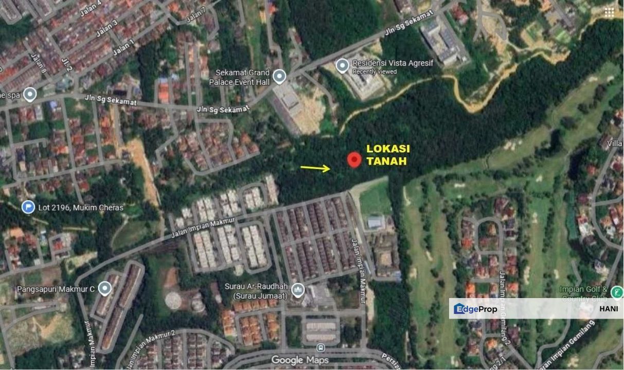 Freehold Malay Reserve Land 1.33 Acre | Saujana Impian Kajang | Residential Zoning, Selangor, Kajang