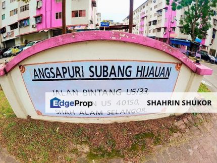 Pangsapuri Subang Hijauan, Seksyen U5, Shah Alam FOR SALE, Selangor, Subang