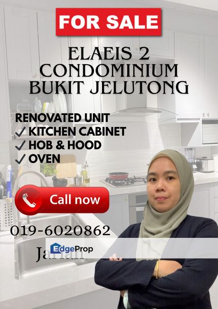 Elaeis 2 Condominium Bukit Jelutong Freehold and Renovated For Sale, Selangor, Bukit Jelutong