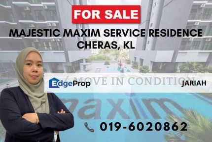 Majestic Maxim Service Residence Cheras KL Move in Condition For Sale, Kuala Lumpur, Cheras