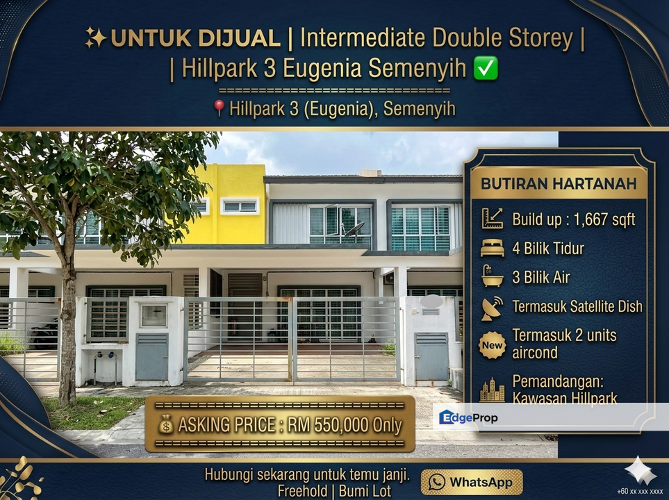 Double Storey House, Hillpark 3 Eugenia Semenyih, Selangor, Semenyih