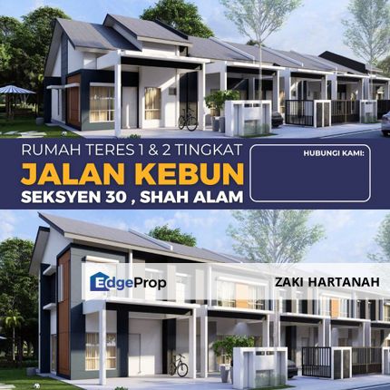 New Project 22 Unit Rumah Teres 1&2 Tingkat di Jalan Kebun, Seksyen 30 Shah Alam, Selangor, Shah Alam