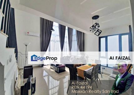 FULLY FURNISHED DUPLEX DUAL KEY  FOR SALE: Eclipse Residence @ Tower ET2, Selangor, Cyberjaya