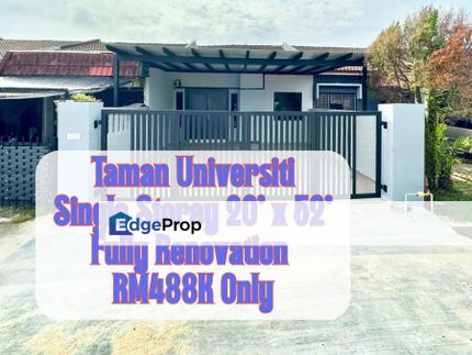 Taman Universiti, Skudai, Johor | Single Storey 3R2B Fully Renovated Nice Location Unit, Johor, Skudai